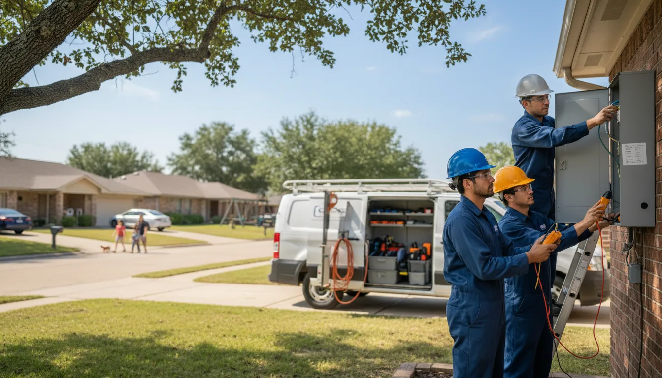 Certified electrician providing emergency electrical services in Lawley, AL